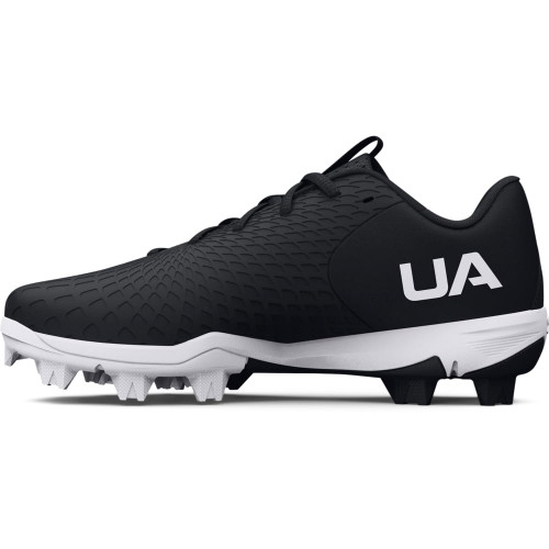 Under Armour Girls Glyde 2.0 RM JR Softball Shoe, (001) Black/Black/White, 1.5 Little Kid