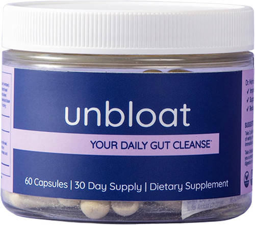 Unbloat Anti-Bloat Pills for Women - Effective Bloating Relief and Digestive Support Supplement, Enhances Gut Health, No Bloat Formula with Pre and Probiotics, Debloating Supplements - 60 Capsules Unbloat Anti-Bloat Pills for Women - Effective Bloating Relief and Digestive Support Supplement, Enhances Gut Health, No Bloat Formula with Pre and Probiotics, Debloating Supplements - 60 Capsules