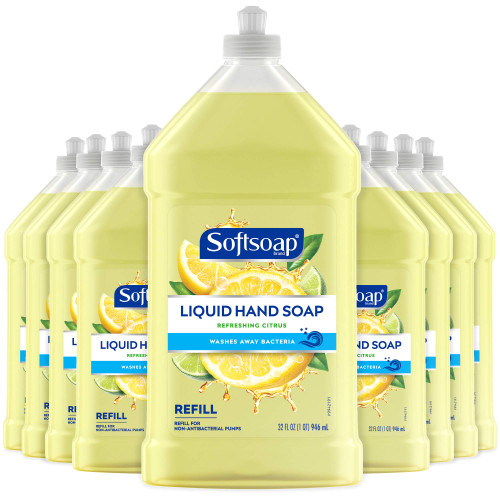 Softsoap Bulk Liquid Hand Soap Refill, Refreshing Citrus - 32 fluid ounces (Pack of 9) Softsoap Bulk Liquid Hand Soap Refill, Refreshing Citrus - 32 fluid ounces (Pack of 9)