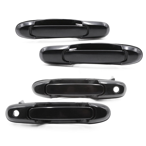 WestMotive, Black Door Handle Compatible for 1998-2003 Toyota Sienna Outside Outer External Door Handle Front Rear Left Right 4 Pack