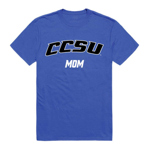 CCSU Central Connecticut State University Blue Devils College Mom Womens T-Shirt Royal Large