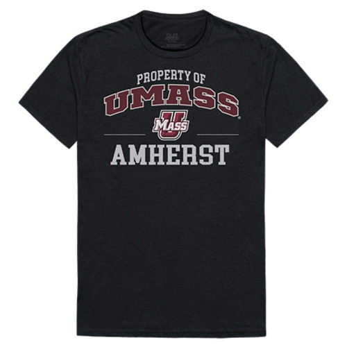 University of Massachusetts Amherst Minuteman NCAA Property Tee T-Shirt Medium Black