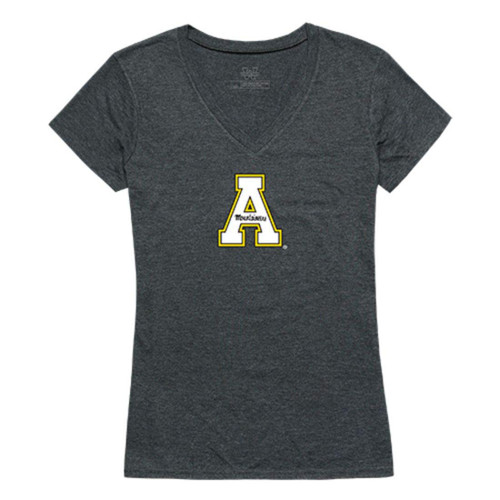 Appalachian State University Mountaineers NCAA Women's Cinder Tee T-Shirt Heather Charcoal Large