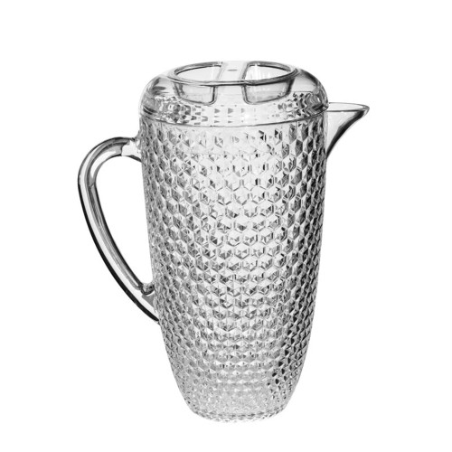 LeadingWare Acrylic Diamond Cut Pitcher - Clear 2.5 qt