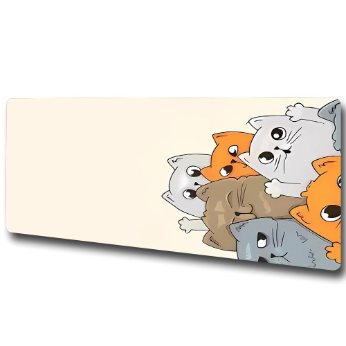 llsxi Stitched Edge Mouse Pad with Non-Slip Base,Large Gaming Mousepad,Cute Desk Pad Keyboard Pad Game Office XL?11.81"x31.49"x0.12"?