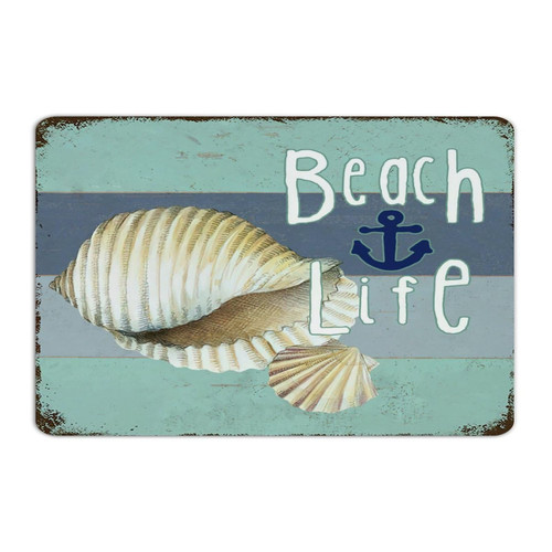 Sea Snail Starfish Nautical Beach Ocean Theme 12x18 Inch Metal Tin Sign Vintage Office Indoor Laundry Wall Decor Garage Signs Shells Coastal Tropical Theme Metal Plaque for Bedroom Sea Snail Starfish Nautical Beach Ocean Theme 12x18 Inch Metal Tin Sign Vintage Office Indoor Laundry Wall Decor Garage Signs Shells Coastal Tropical Theme Metal Plaque for Bedroom