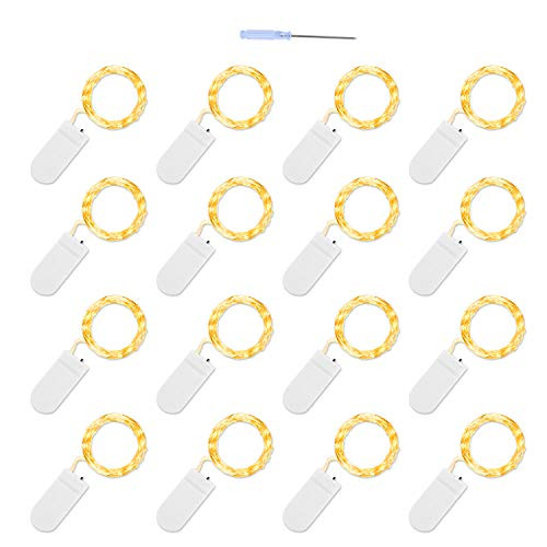 Fairy Lights Battery Starry String Lights Copper Wire Lights Firefly Lights LED Moon Lights for DIY Christmas Decor Christmas Lights 16 Pack Fairy String Lights 7.2ft 20LED Fairy Lights Battery Starry String Lights Copper Wire Lights Firefly Lights LED Moon Lights for DIY Christmas Decor Christmas Lights 16 Pack Fairy String Lights 7.2ft 20LED