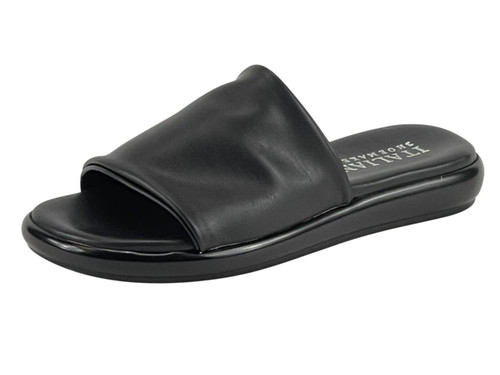 Italian Shoemakers Women's Lawson Slip-On Comfort Slide Sandal (Black, us_footwear_size_system, adult, women, numeric, medium, numeric_9_point_5)