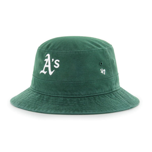 '47 MLB Team Color Core Bucket Hat, Adult One Size Fits All (Oakland Athletics)