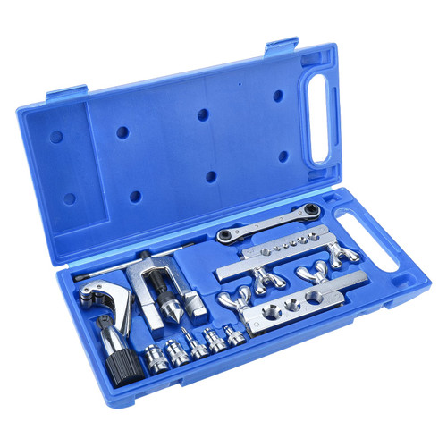 LuckyHigh Brake Line Flaring Tool Kit & Swaging Tool Kit,45 Degree Brake Line Tubing Aluminum, Brass Copper Extrusion 1/8" to 3/4" for HVAC,Tubing,Copper Pipe Flaring