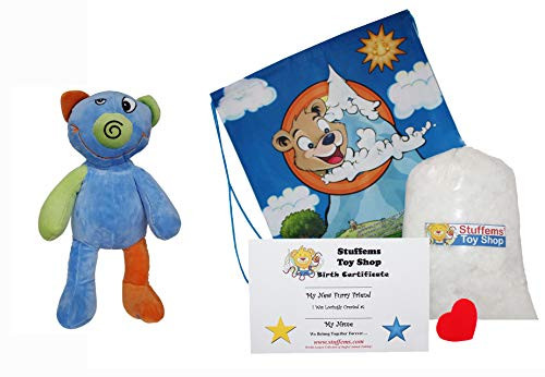 Make Your Own Stuffed Animal Windle the Rag Bear Teddy Kit - No Sew - With Cute Backpack!