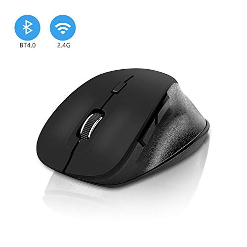 Modao 2.4Ghz Wireless Bluetooth Mouse,Bluetooth 4.0 Wireless Mouse, Dual Mode Ergonomic Wireless Gaming Business Office Mouse for Notebook, PC, Laptop, Computer,MacBook,Smart TV