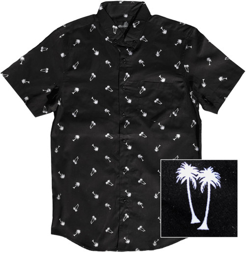 Molokai Shirts (Palm Trees (Black), Medium)
