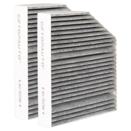 GETOPAUTO 2058350147 Cabin Air Filter with Activated Carbon Compatible with Mercedes-Benz C300,C400,E300,E400,E450,GLC300,GLC350e,C43 AMG,C63 AMG,G550,CLS450,E63 AMG,G63 AMG?Set of 2?