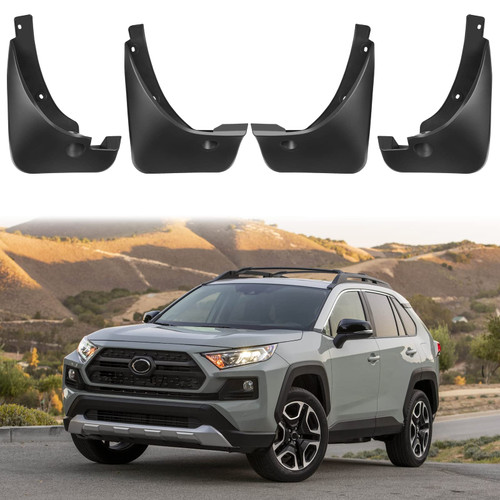 BDFHYK Mud Flaps Splash Guards 4PCS Front & Rear Side Mud Guards Compatible for 2006-2012 Toyota RAV4 3th gen Without OEM Fender Flares