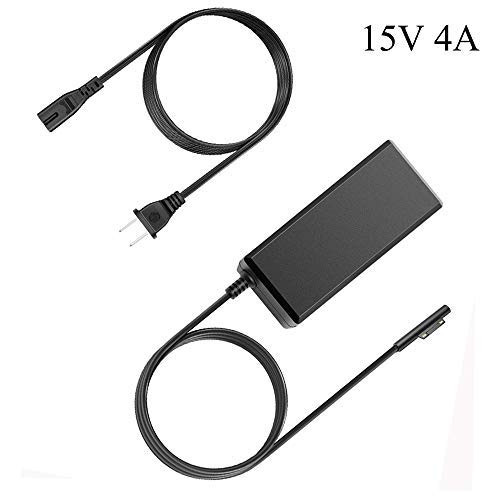 15V 4A 60W Surface Book Charger, Surface Pro 3 Pro 4 Power Supply for Microsoft Surface Book Surface Pro 3 Pro 4 i5 i7 Tablet (2017)