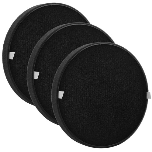Breabetter 3-Pack Halo True HEPA Replacement Filter, Compatible with Pure Enrichment PureZone Halo Air Purifier PEAIRDSK, 2-in-1 True HEPA Filters