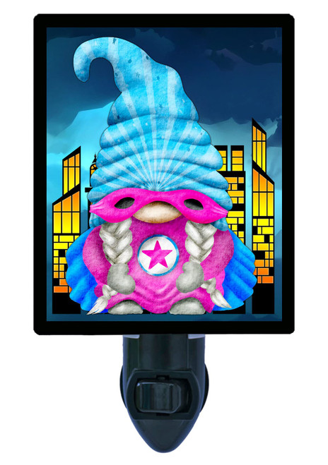 Decoratvie LED Photo Night Light, Superhero 2 Gnome, Superheros LED Night Light