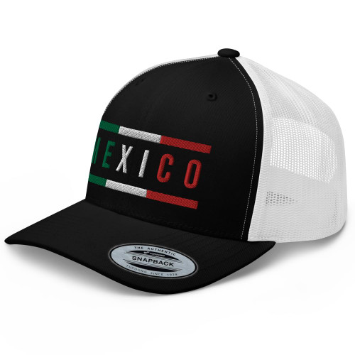 RIVEMUG Mexico Flag Mesh Outdoor Trucker Hat Snapback Hat Adjustable Mexican Baseball Cap Men Women Black/White RIVEMUG Mexico Flag Mesh Outdoor Trucker Hat Snapback Hat Adjustable Mexican Baseball Cap Men Women Black/White