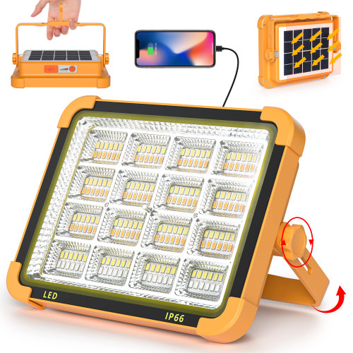 Sunhe Rechargeable LED Work Light, Portable Solar Worklight 100W 3000 Lumens IP66 with 12000mAh Battery Floor Light for Camping, Fishing, Car Repairing, Emergency Power Failure, Job Site Lighting Sunhe Rechargeable LED Work Light, Portable Solar Worklight 100W 3000 Lumens IP66 with 12000mAh Battery Floor Light for Camping, Fishing, Car Repairing, Emergency Power Failure, Job Site Lighting