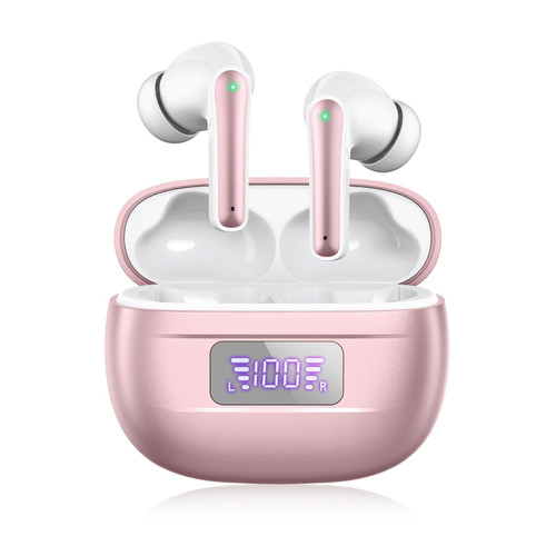 PSIER Wireless Earbuds Bluetooth Earbuds 76H Playtime Ear Buds Noise Cancellation Clear Calls Bluetooth Headphones