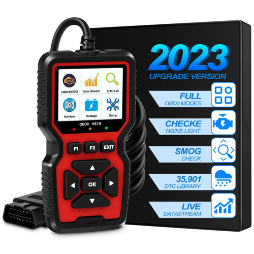 52HZ OBD2 Scanner Diagnostic Tool, Professional Auto Check Engine Code Reader with Reset & Mode 6 & Mode 8 & 35,901 DTCs, Enhanced OBDII/EOBD Car Diagnostic Scan Tool for All Vehicles After 1996