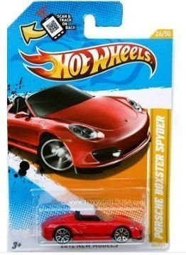 Hot Wheels 2012, Porsche Boxster Spyder (Red), 2012 New Models, # 26/247. 1:64 Scale Die Cast.