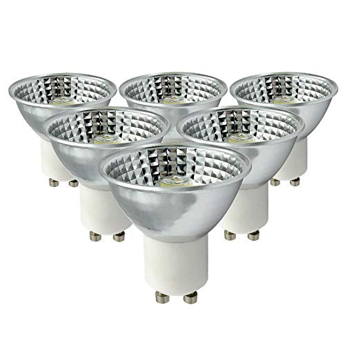 GU10 LED Bulbs Dimmable 5W?50W?120V MR16 Glass Spot Light Bulb Warm White - Pack of 6