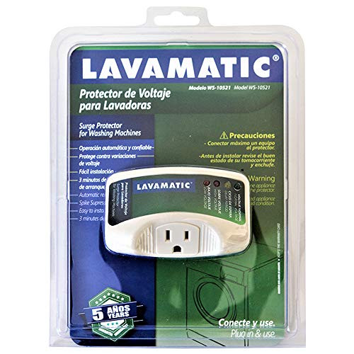 Lavamatic WS-10521 Electronic Surge Protector for Washing Machine  Front Top Load Washers