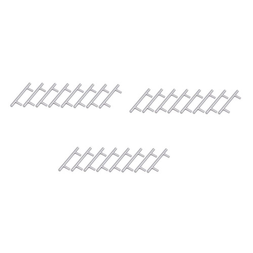 IWOWHERO 30pcs Handle Cabinet pulls barn Door knob Drawer pulls Matte Closet Door knobs Drawer bar Cabinet knob Drawer Dresser knobs Drawers Cupboard Stainless Steel Cabinet Door
