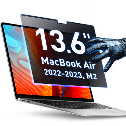 VINTEZ Magnetic Privacy Screen for MacBook Air 13.6 M2 Anti-Blue Light Anti-Glare Laptop Screen Protector Filter | Blue Light Blocking Filter for MacBook Air 13.6" 2022, 2023, M2