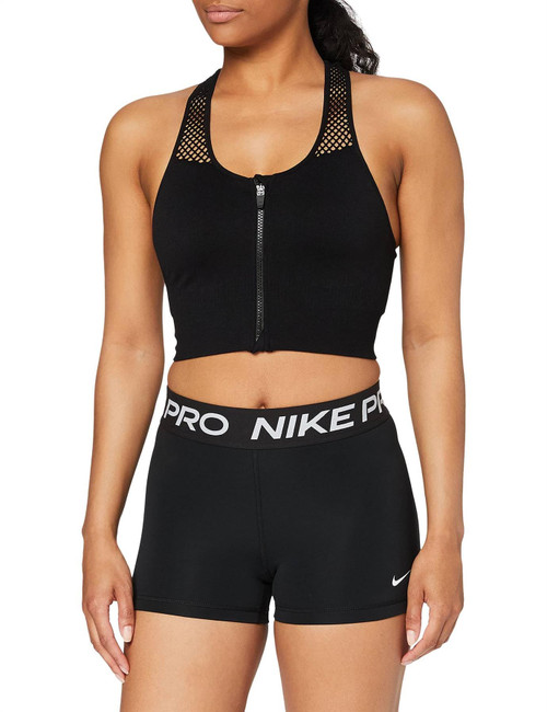 Nike Women's Pro 365 3in Shorts, Black/White, X-Large