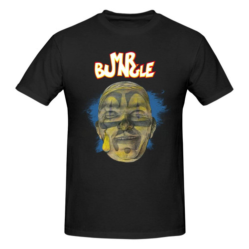 Mr Bungle T Shirt Man's Summer O-Neck Tee Cotton Casual Short Sleeve Tshirt Xx-Large Black