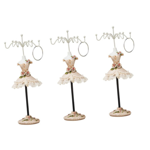 BESTOYARD 3pcs rotating display stand for jewelry necklace organizer stand wall jewelry mount jewelry organizer jewelry display shelf earring storage rack Wall-mounted to rotate Accessories