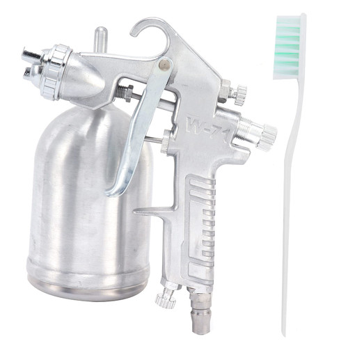 Premium Paint Spray Gun Set - Gravity Feed Air Spray Gun for Household Use - Efficient Pneumatic Tool - Paint Sprayer with Upper Pot for Precision Control