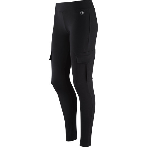 Zumba Fitness Women's Shake-N-Break Cargo Leggings, Sew Black, XX-Large