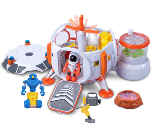 ASTRO VENTURE Mars Base, Mars Mission Space Station Toy for Kids with Lights, Astronaut & Robot Figures, Tools & Accessories