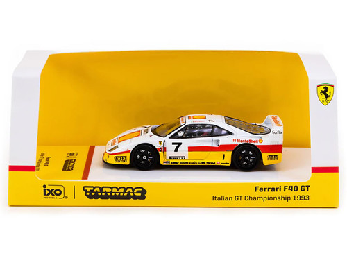 Tarmac Works F40 GT #7 Marco Brand Italian GT Championship (1993) "Hobby64 Series 1/64 Diecast Model Car T64-076-93IGT07