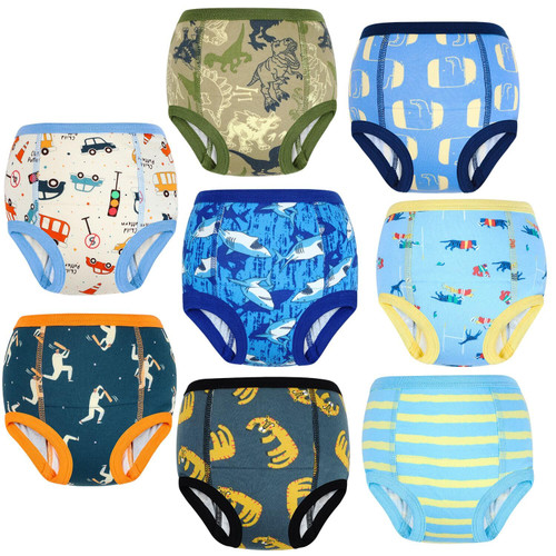 MooMoo Baby Training Underwear for Boys and Girls 8 Packs Absorbent Toddler Training Pants for Boys 6T