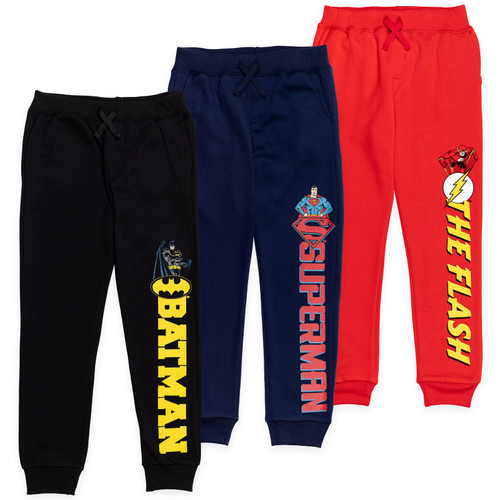DC Comics Justice League Batman Superman Flash Little Boys 3 Pack Jogger Pants 6 DC Comics Justice League Batman Superman Flash Little Boys 3 Pack Jogger Pants 6