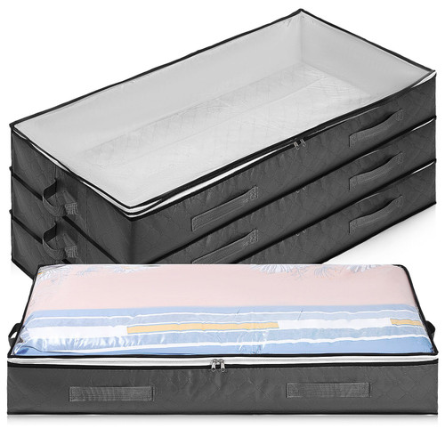 BESPORTBLE 4pcs Under Bed Storage Bag Large Capacity Storage Bags Storage Bags for Bedding Clothing Storage Case Quilts Bag Clothes Container Quilt Bag Storage Box Organizer Non-woven Fabric