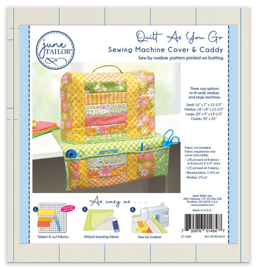 June Tailor Inc Quilt As You Go Sewing Machine Cover/Caddy