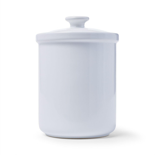 Sur La Table Stoneware Storage Canister, White