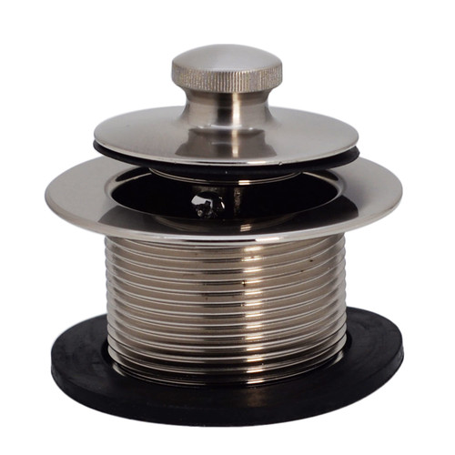 Westbrass Twist & Close 1-1/2" NPSM Coarse Thread Bath Drain, Stainless Steel, D331-20