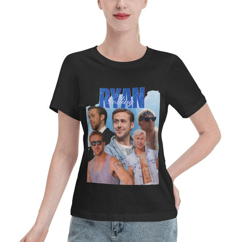 EMIGRESS Ryan Gosling Womens T Shirt Casual Cotton Short Sleeve Tee O-Neck Fashion Tshirt Xx-Large Black EMIGRESS Ryan Gosling Womens T Shirt Casual Cotton Short Sleeve Tee O-Neck Fashion Tshirt Xx-Large Black