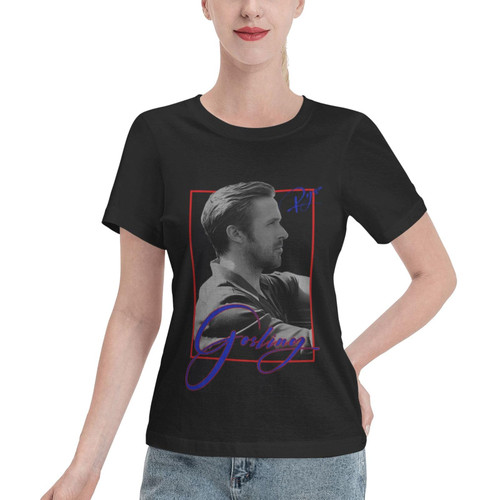 EMIGRESS Ryan Gosling Female T Shirt Casual Cotton Short Sleeve Tee O-Neck Fashion Shirts Large Black EMIGRESS Ryan Gosling Female T Shirt Casual Cotton Short Sleeve Tee O-Neck Fashion Shirts Large Black