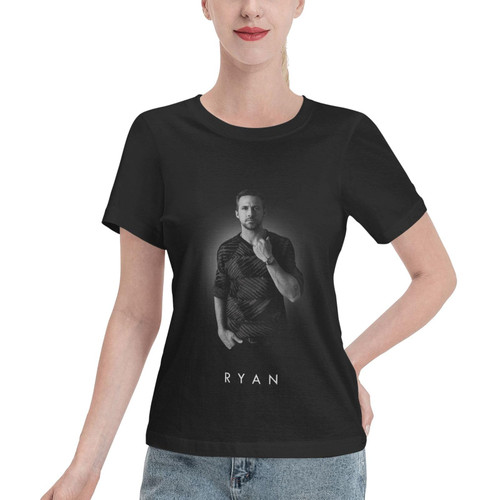 EMIGRESS Ryan Gosling Womens T Shirt Casual Cotton Short Sleeve Tee Round Neck Fashion Shirts X-Large Black EMIGRESS Ryan Gosling Womens T Shirt Casual Cotton Short Sleeve Tee Round Neck Fashion Shirts X-Large Black