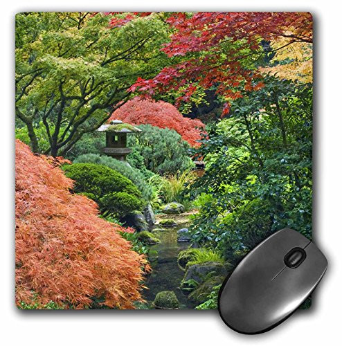 3dRose LLC 8 x 8 x 0.25 Inches Mouse Pad, USA Oregon Portland Japanese Garden Jaynes Gallery (mp_93674_1)