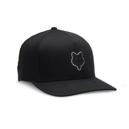 Fox Racing Men's Standard Fox Head Flexfit HAT, Black, Large