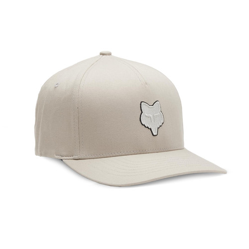 Fox Racing Men's Standard Fox Head Flexfit HAT, Vintage White, Large